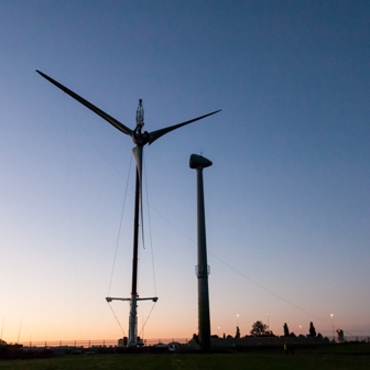 8 oktober 2015: Demontage van eerste windturbine Windpark Papemeer een feit.